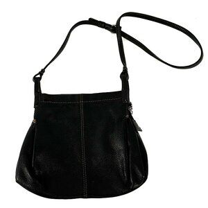 JJill Black Leather Crossbody